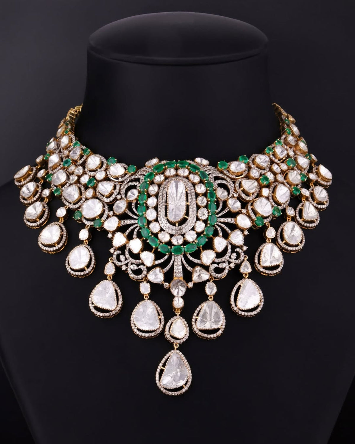 Estella Polki And Diamond Necklace