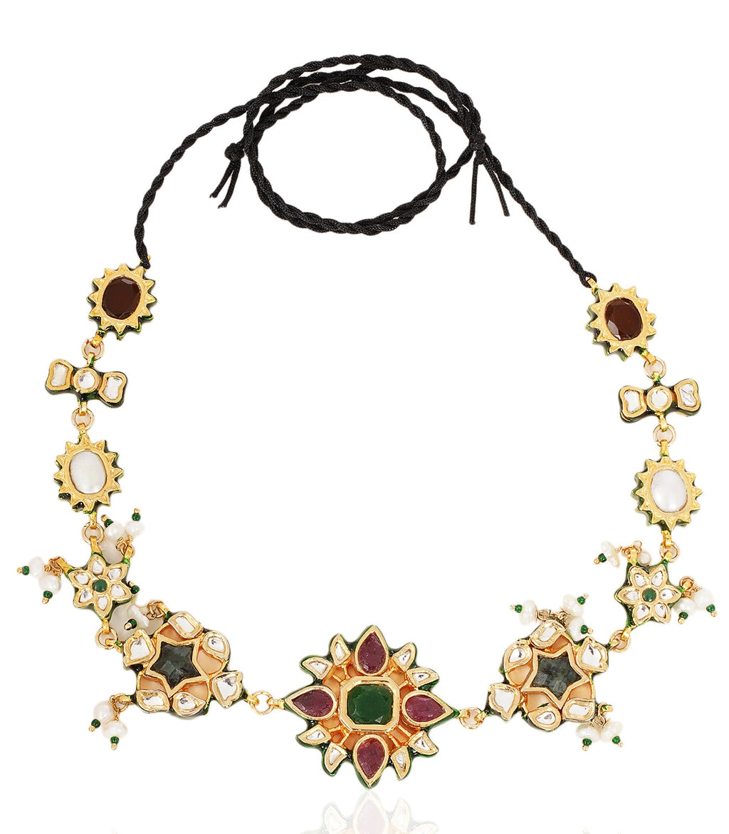 SANVI GREEN KUNDAN CHOKER