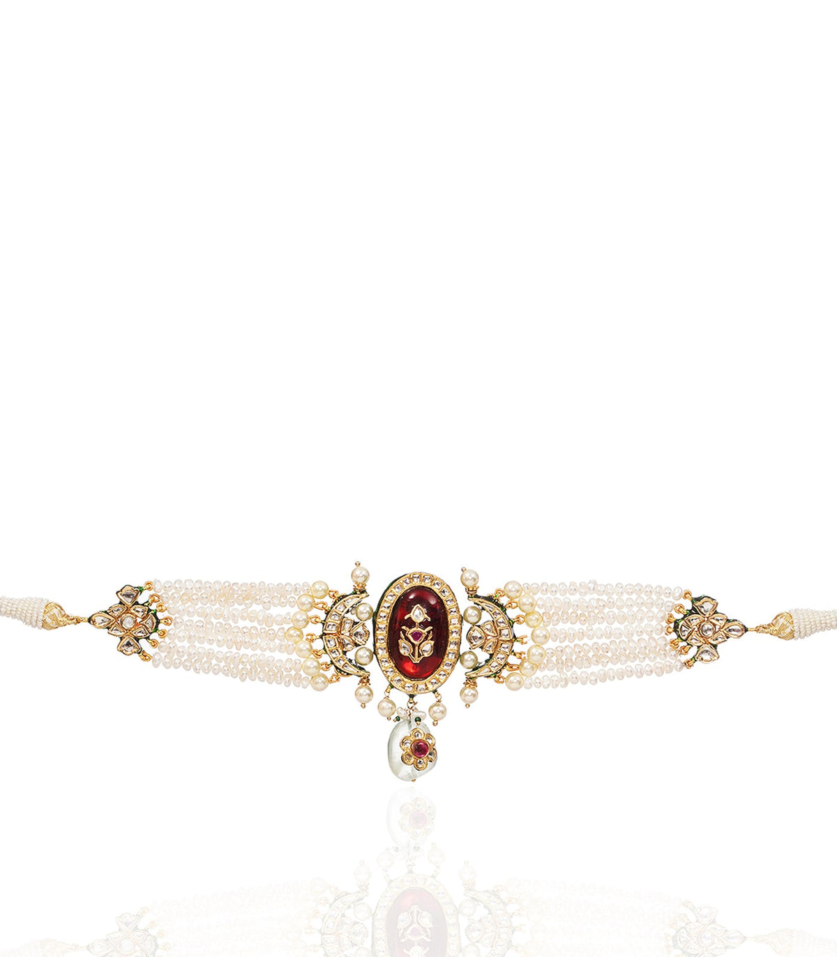 INDALI RED KUNDAN CHOKER