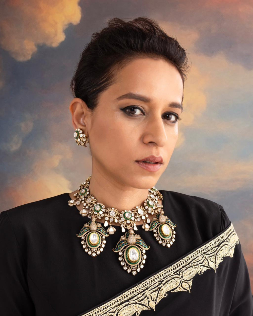 Vivienne Polki And Diamond Necklace