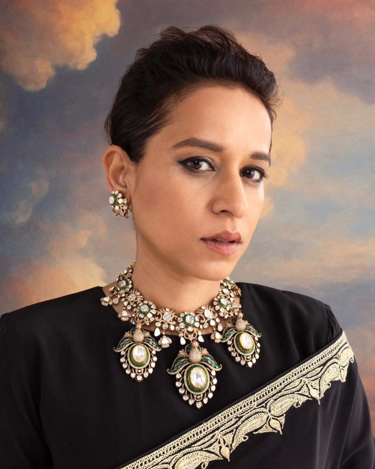 Vivienne Polki And Diamond Necklace