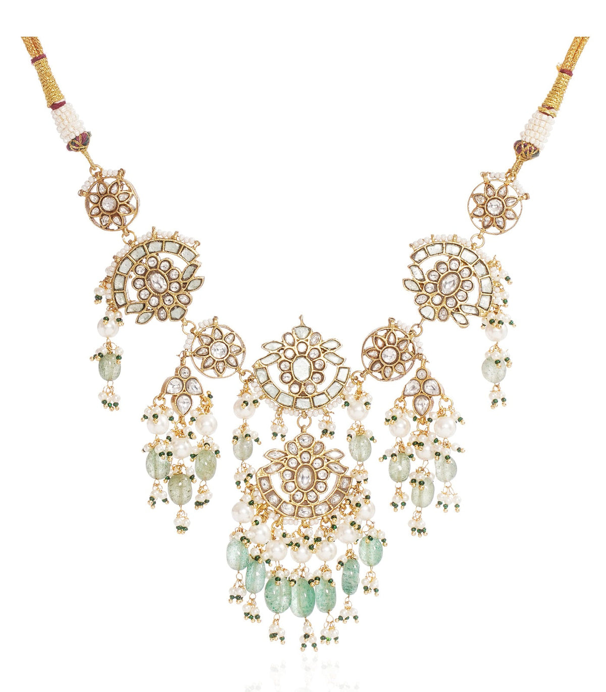 SREEJA GREEN KUNDAN CHOKER