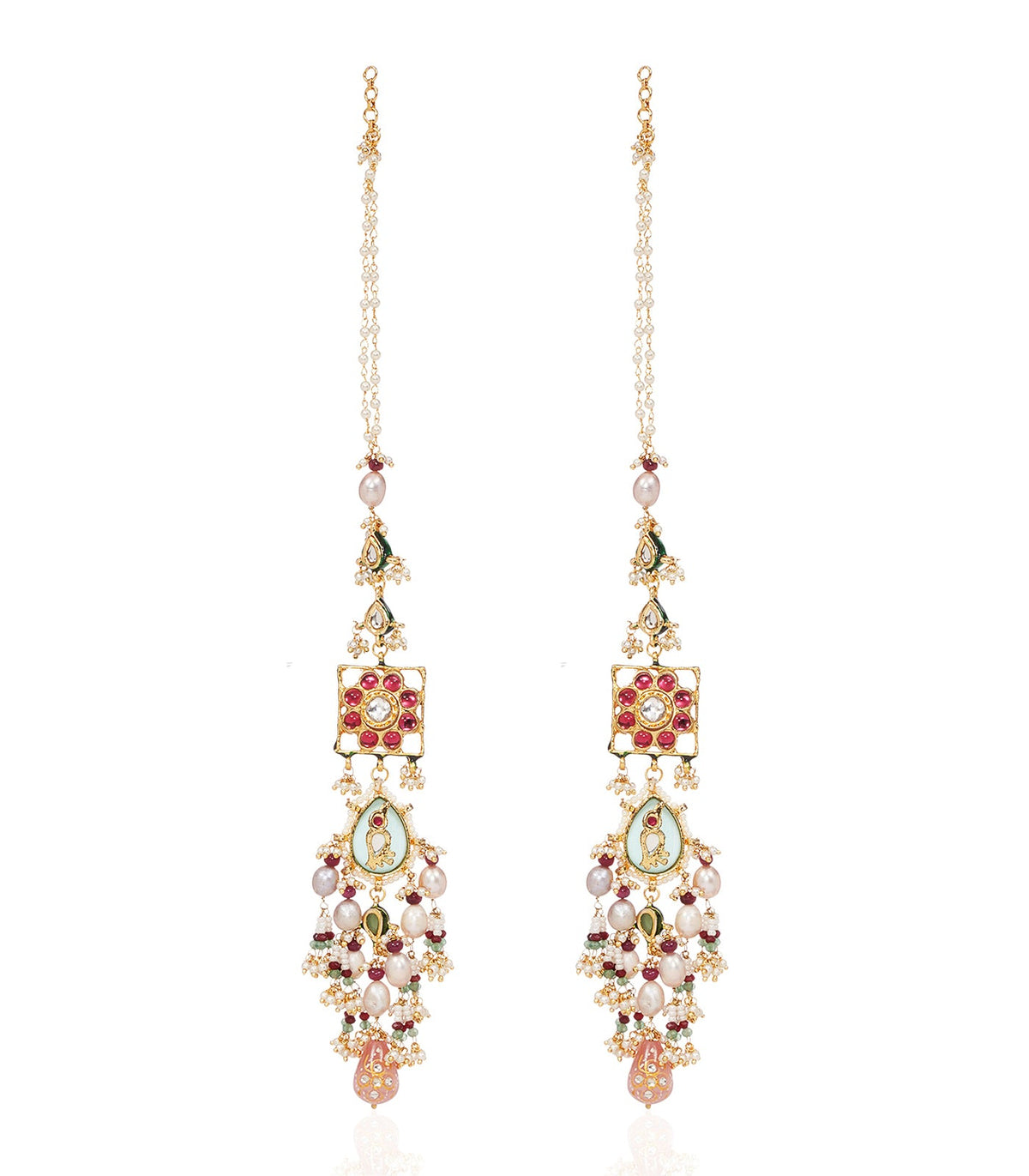 DEVISHA RED KUNDAN CHOKER SET