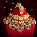 Geeta Necklace And Neera Tops Polki Set