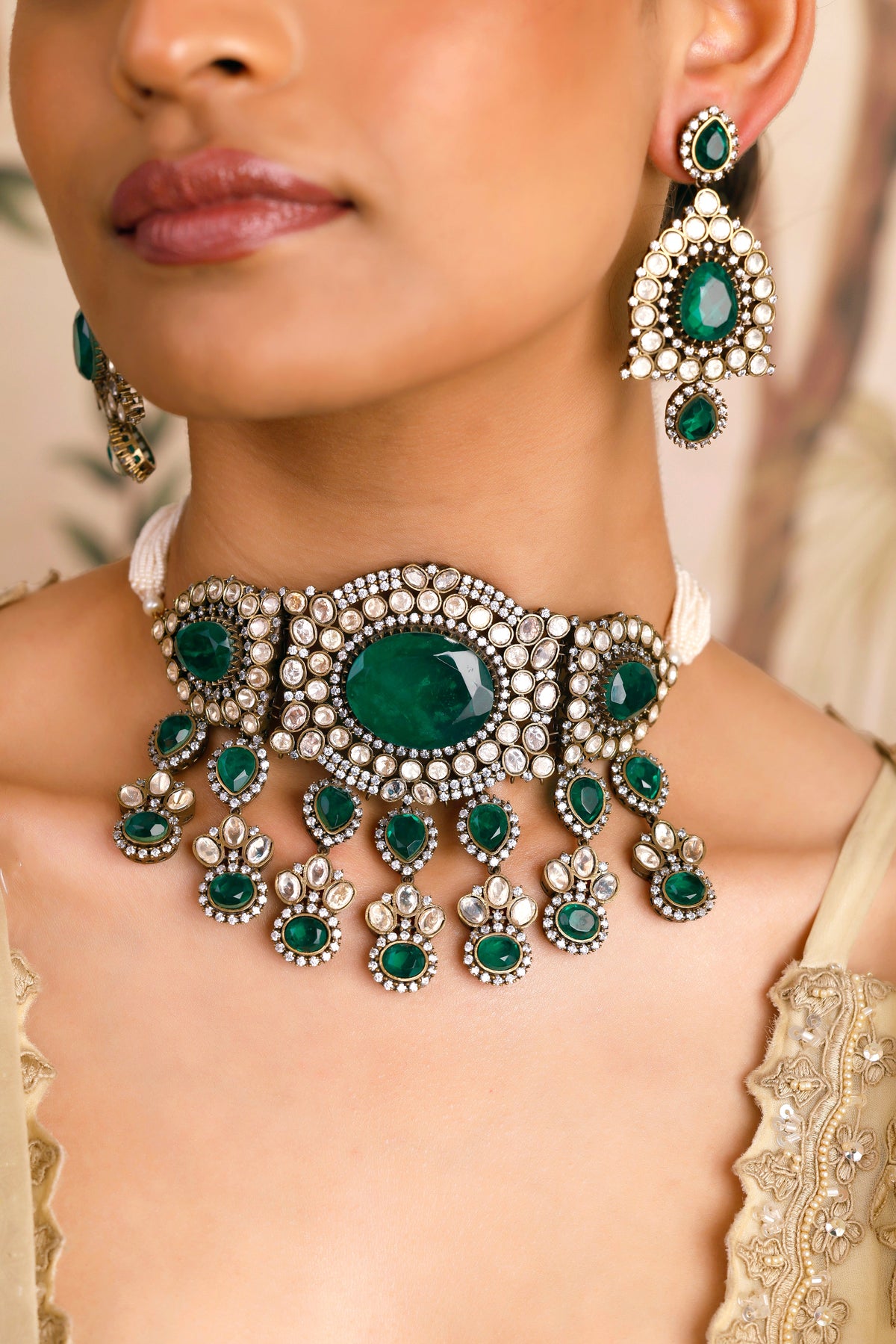 Inara Green Necklaces