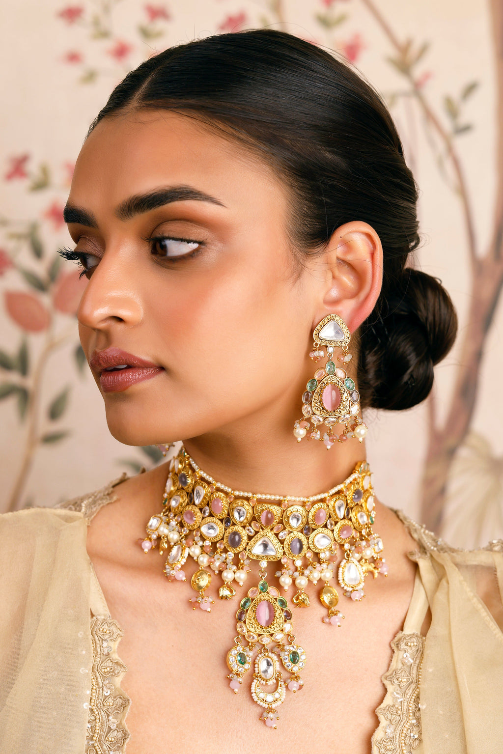 Mudita Colourful Polki Choker Set