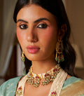 Anamika Red & Green Choker Set
