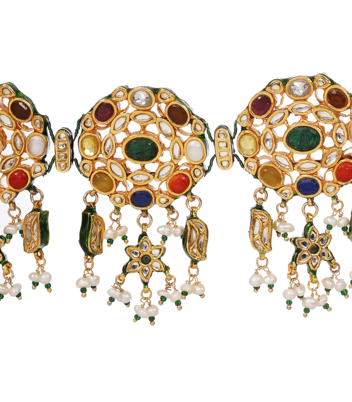 NITARA GREEN KUNDAN CHOKER SET