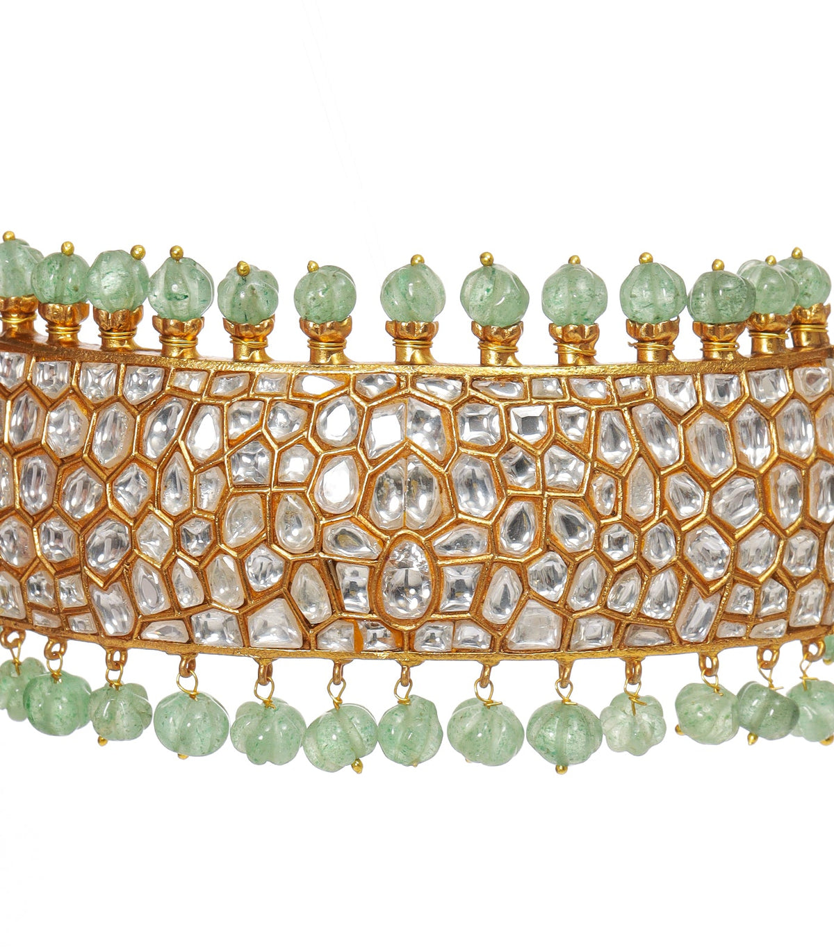 VANI GREEN KUNDAN CHOKER SET