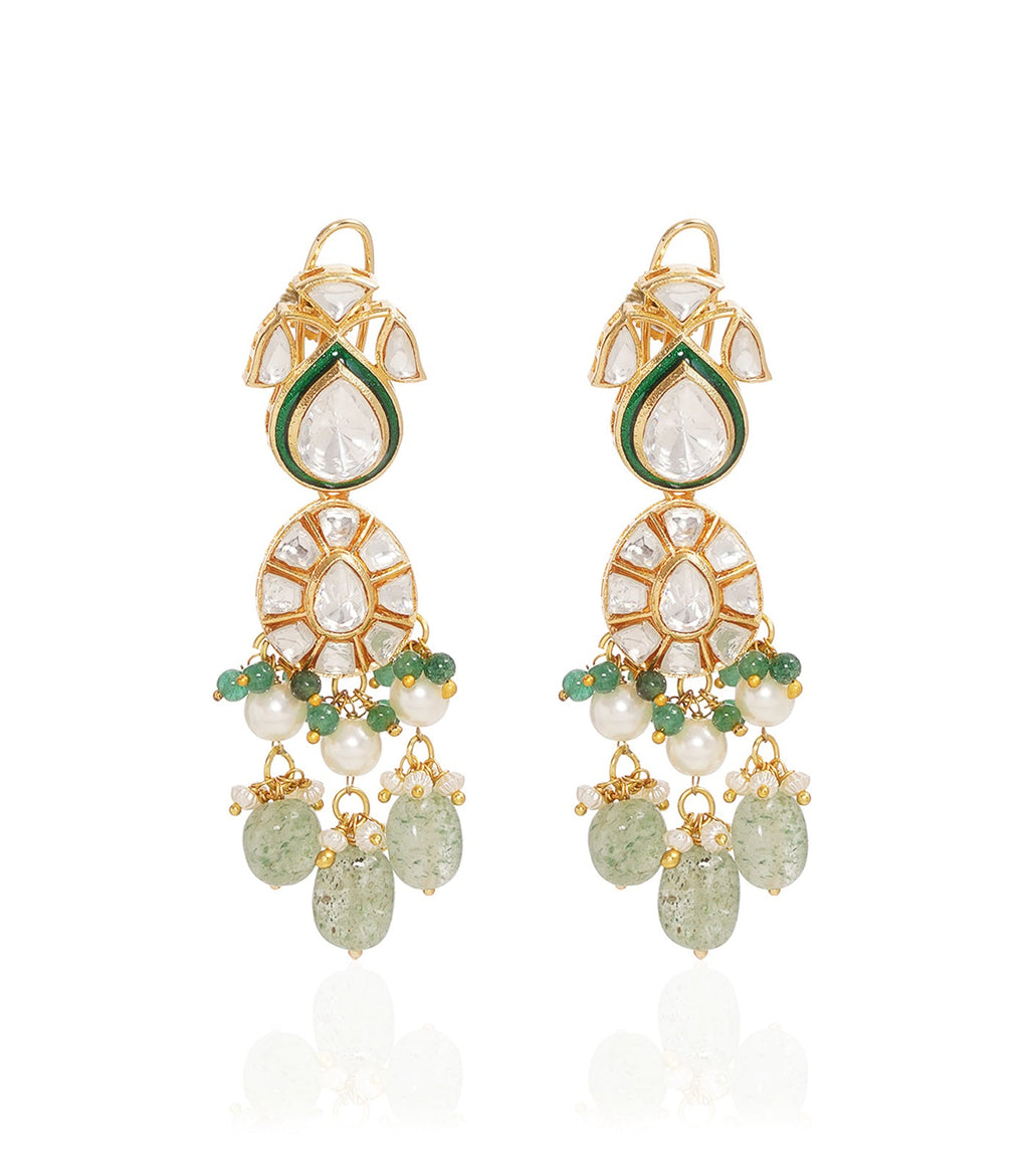SIMRAN GREEN POLKI CHOKER SET