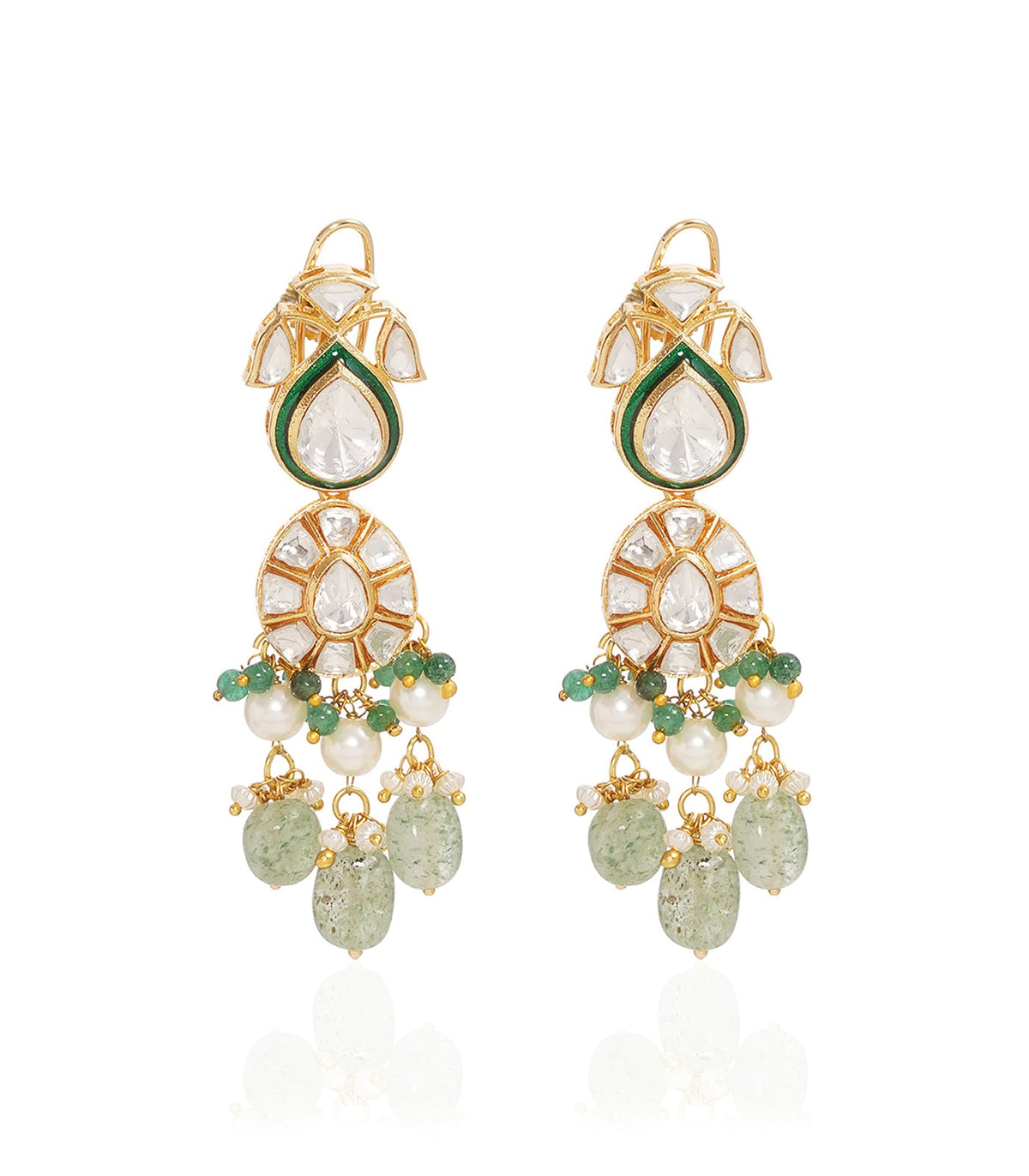 SIMRAN GREEN POLKI CHOKER SET