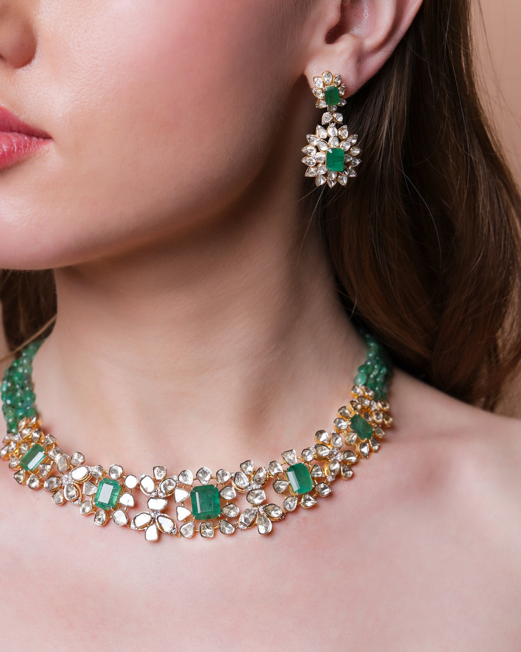 Sammy Polki And Diamond Necklace