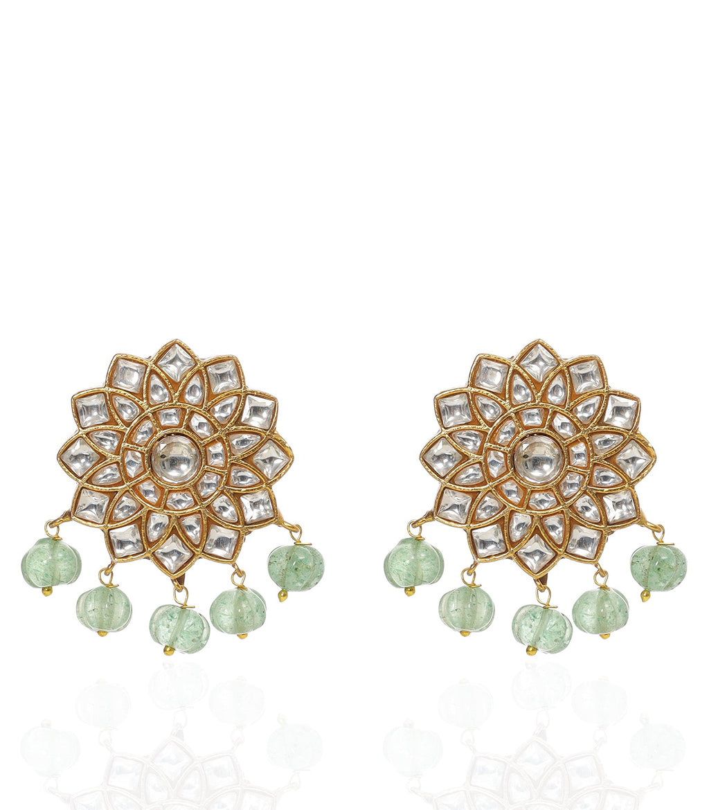 VANI GREEN KUNDAN CHOKER SET