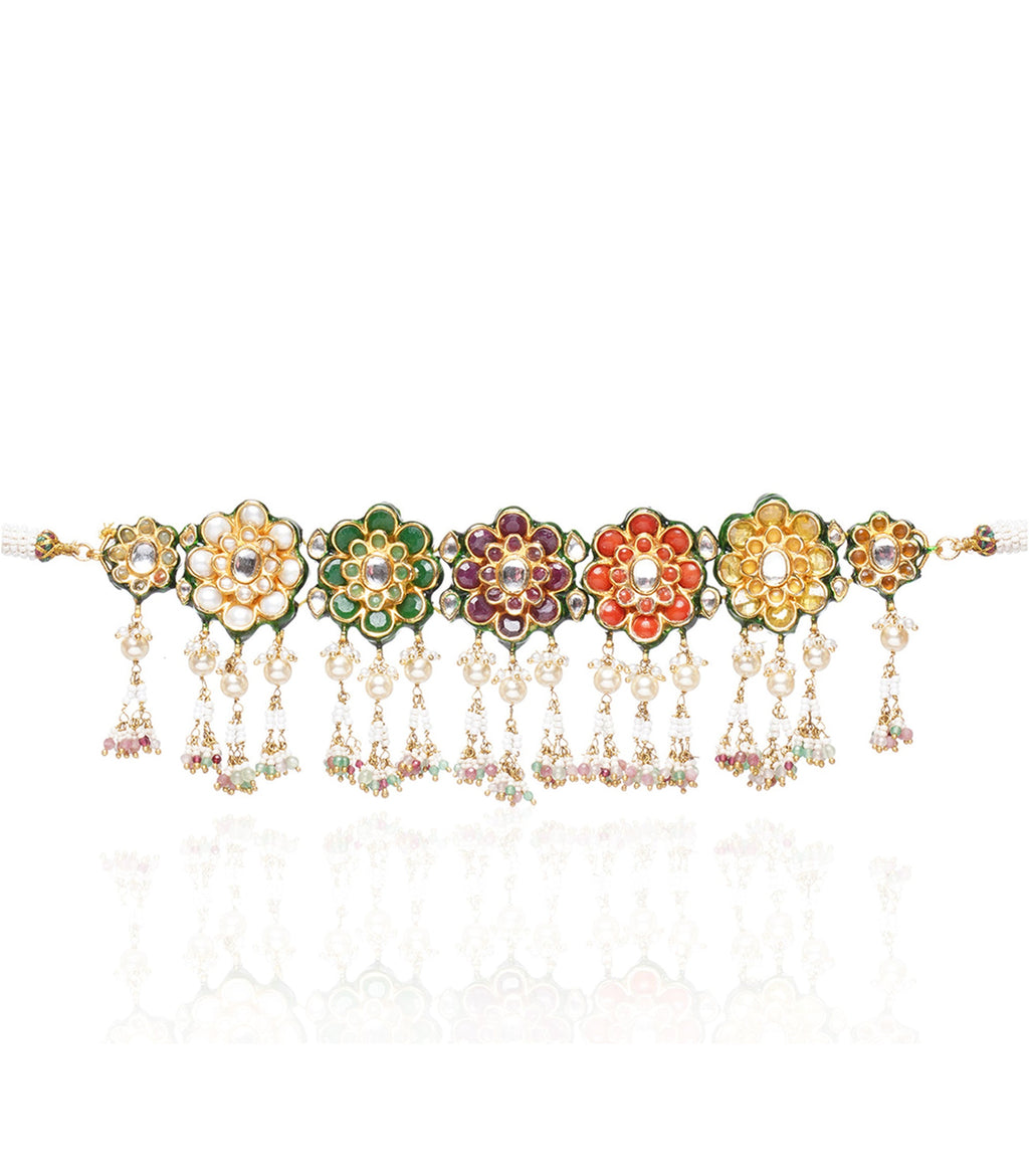 Aawanya Navratan Choker Set