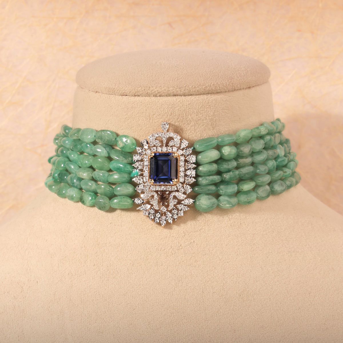 Raksita Diamond Bead Choker