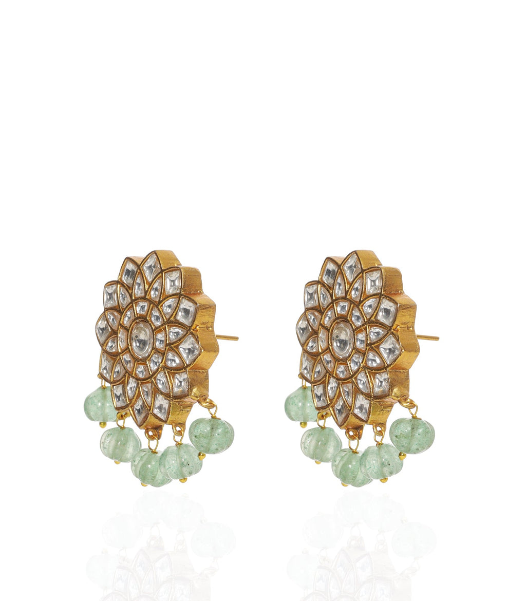 VANI GREEN KUNDAN CHOKER SET