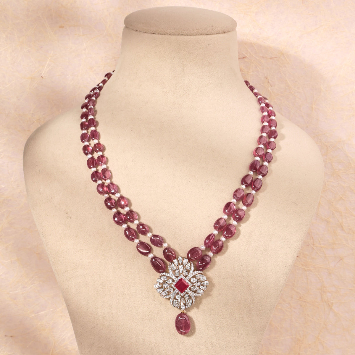 Kaia Diamond Bead Pendant