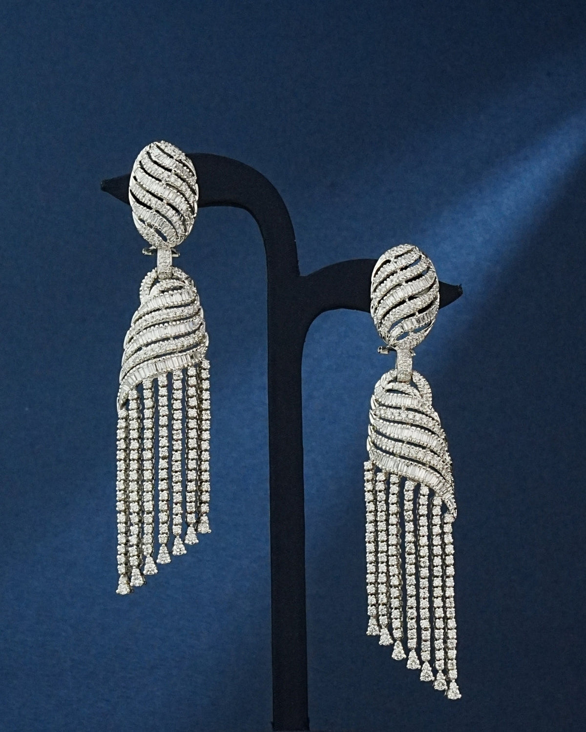 Olyvia Diamond Long Earrings