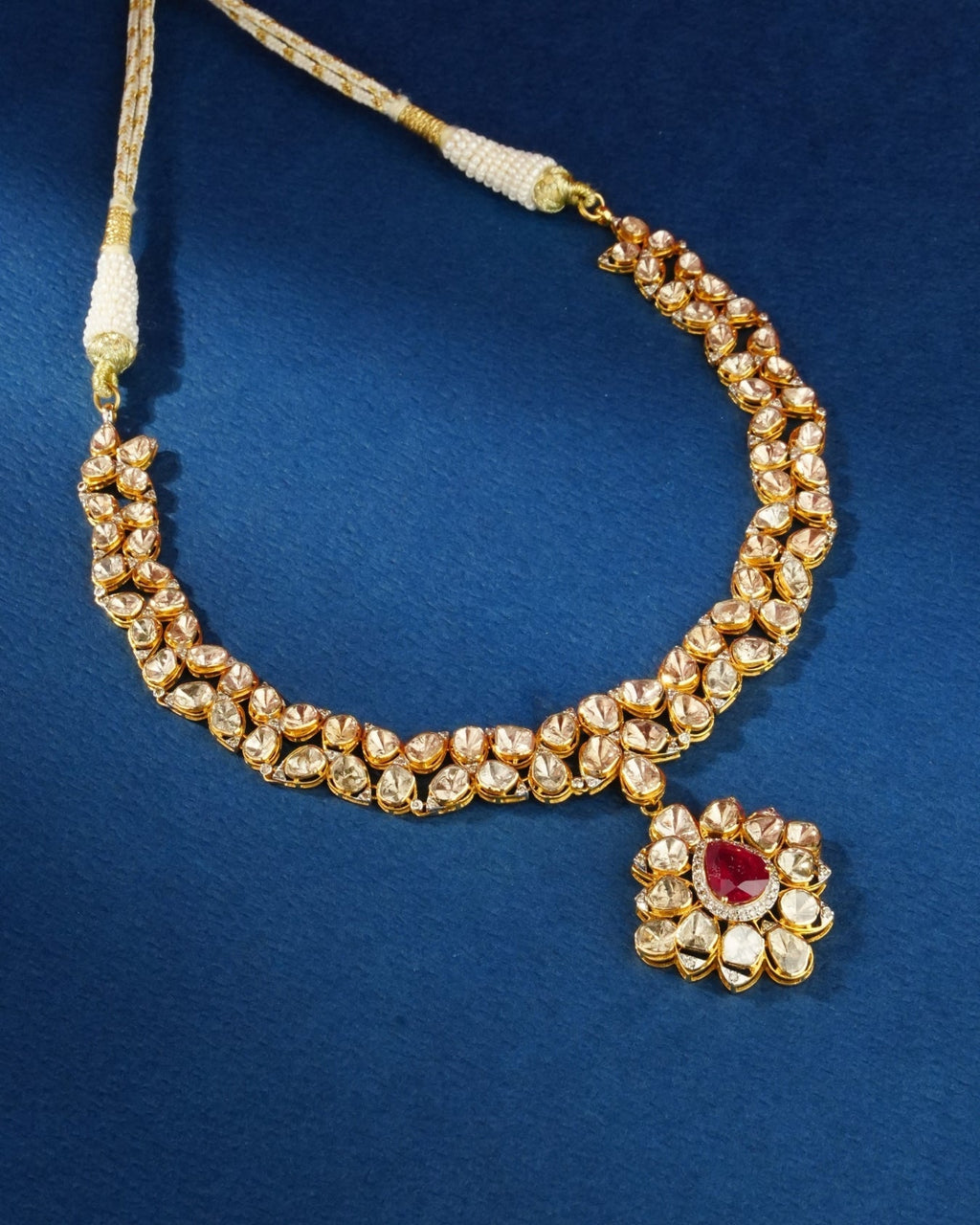 Sahara Polki And Diamond Necklace