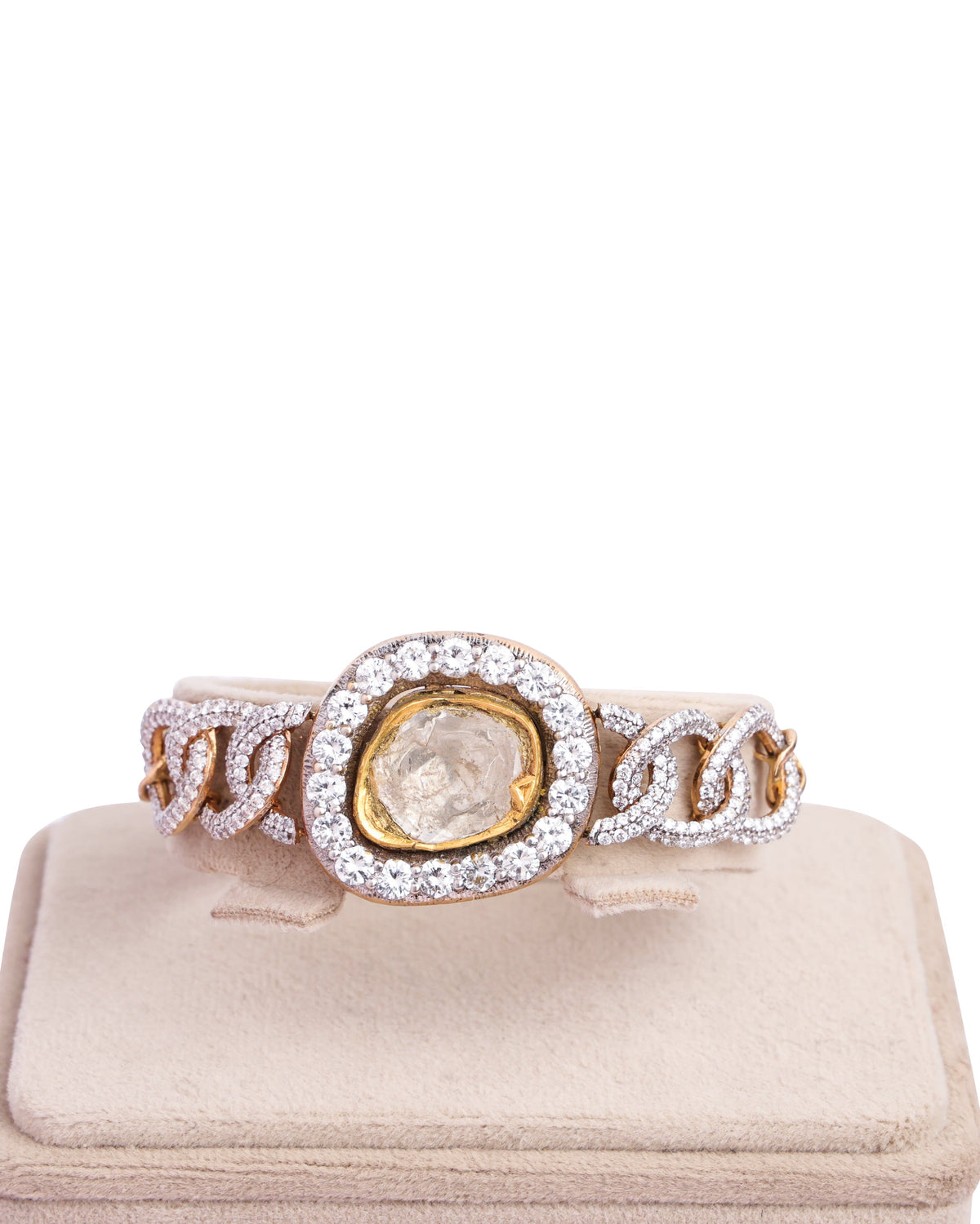 Ritiksha Polki And Diamond Loose Bracelet