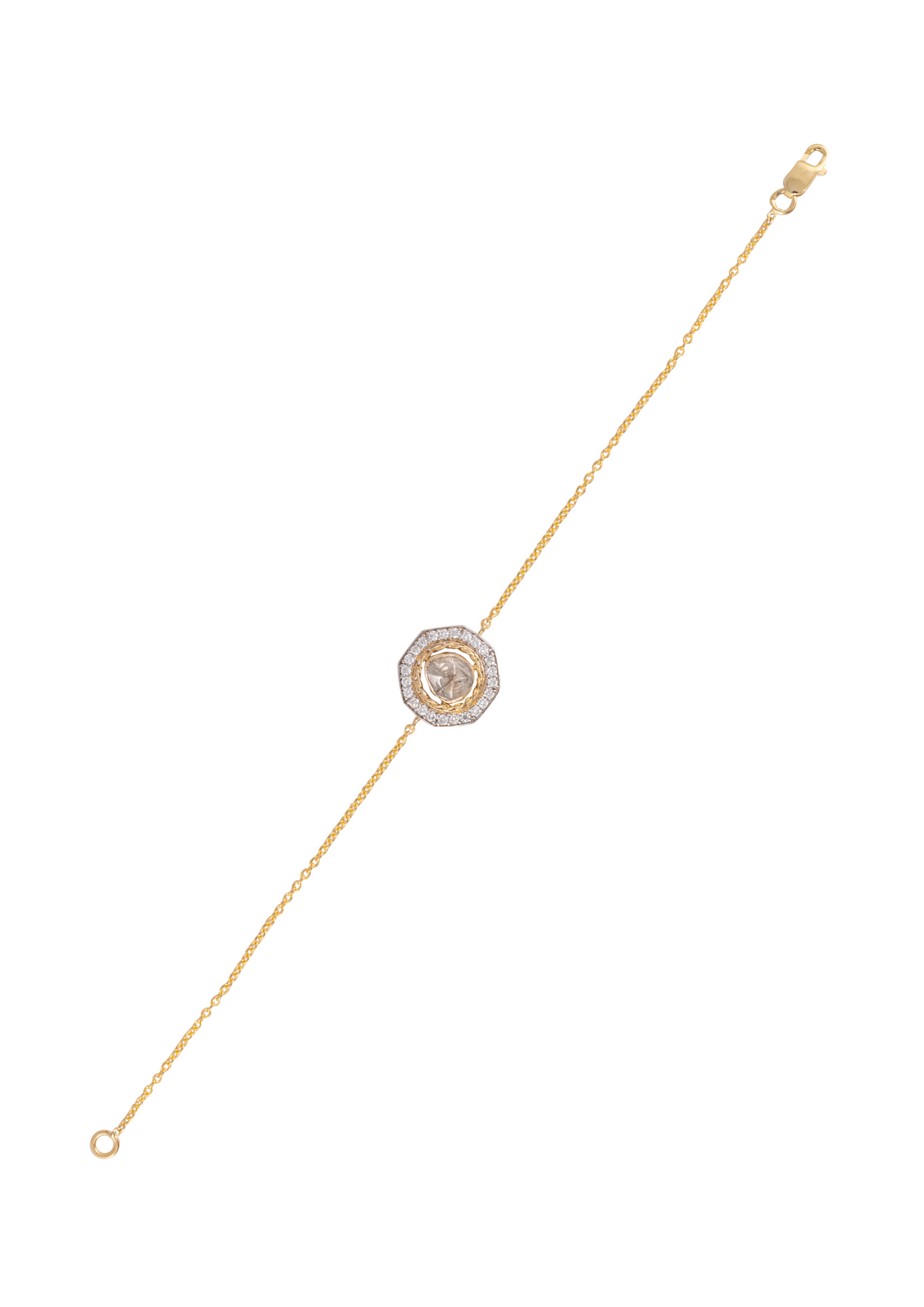 Martha Polki And Diamond Loose Bracelet
