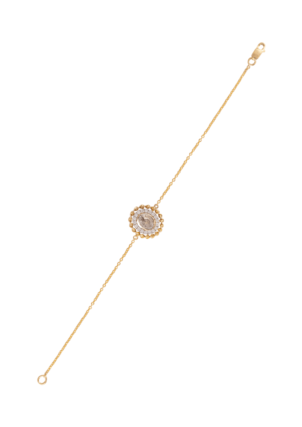Kristi Polki And Diamond Loose Bracelet