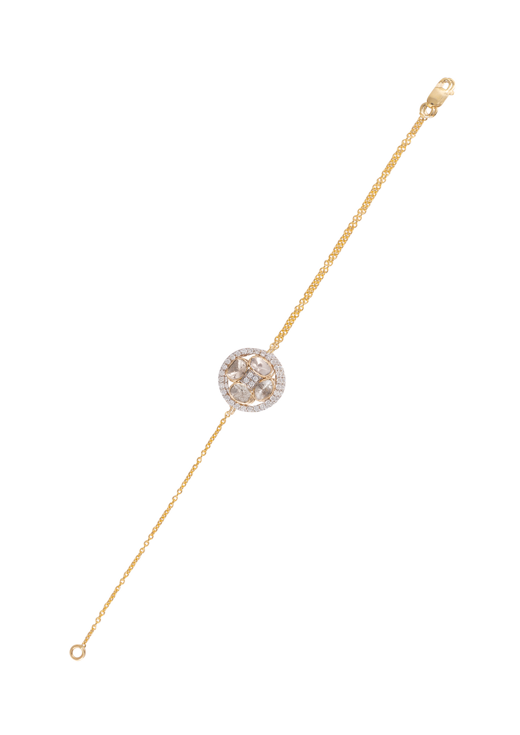 Corine Polki And Diamond Loose Bracelet