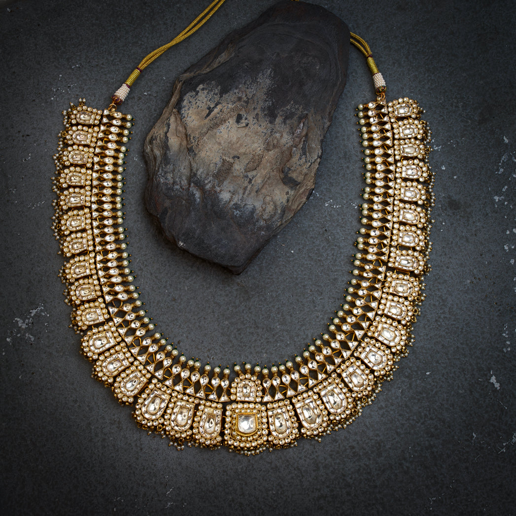 Banjara Gold Polki Necklace