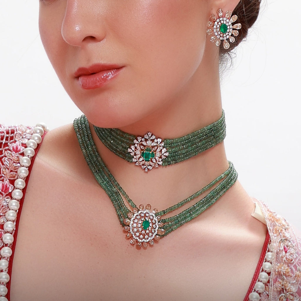 Jessica Bead Choker Bridal Set