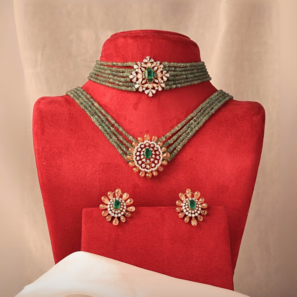 Jessica Bead Choker Bridal Set