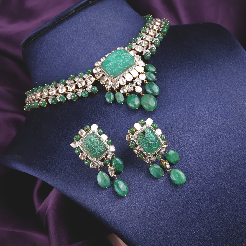 Ekta Bridal Polki And Diamond Set