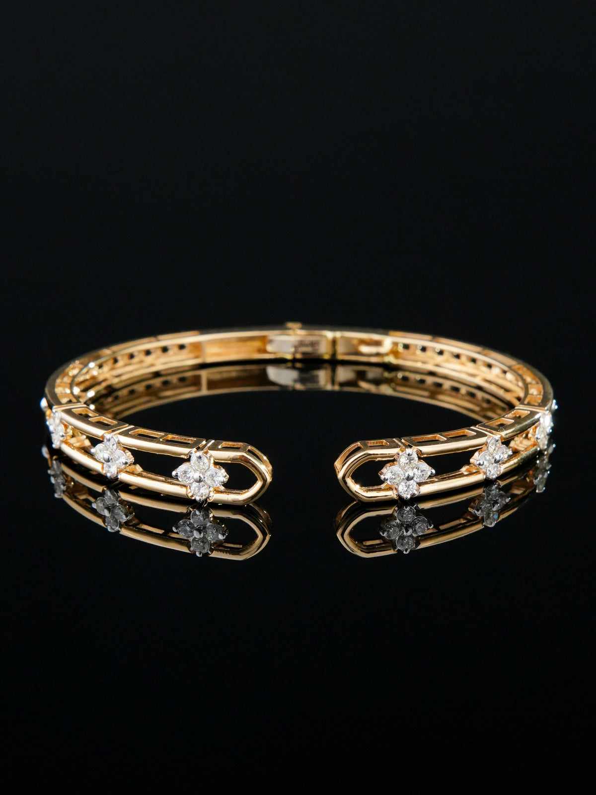 Jade Diamond Bangle