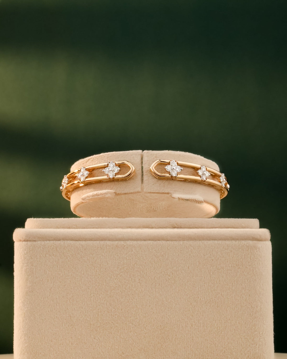 Jade Diamond Bangle