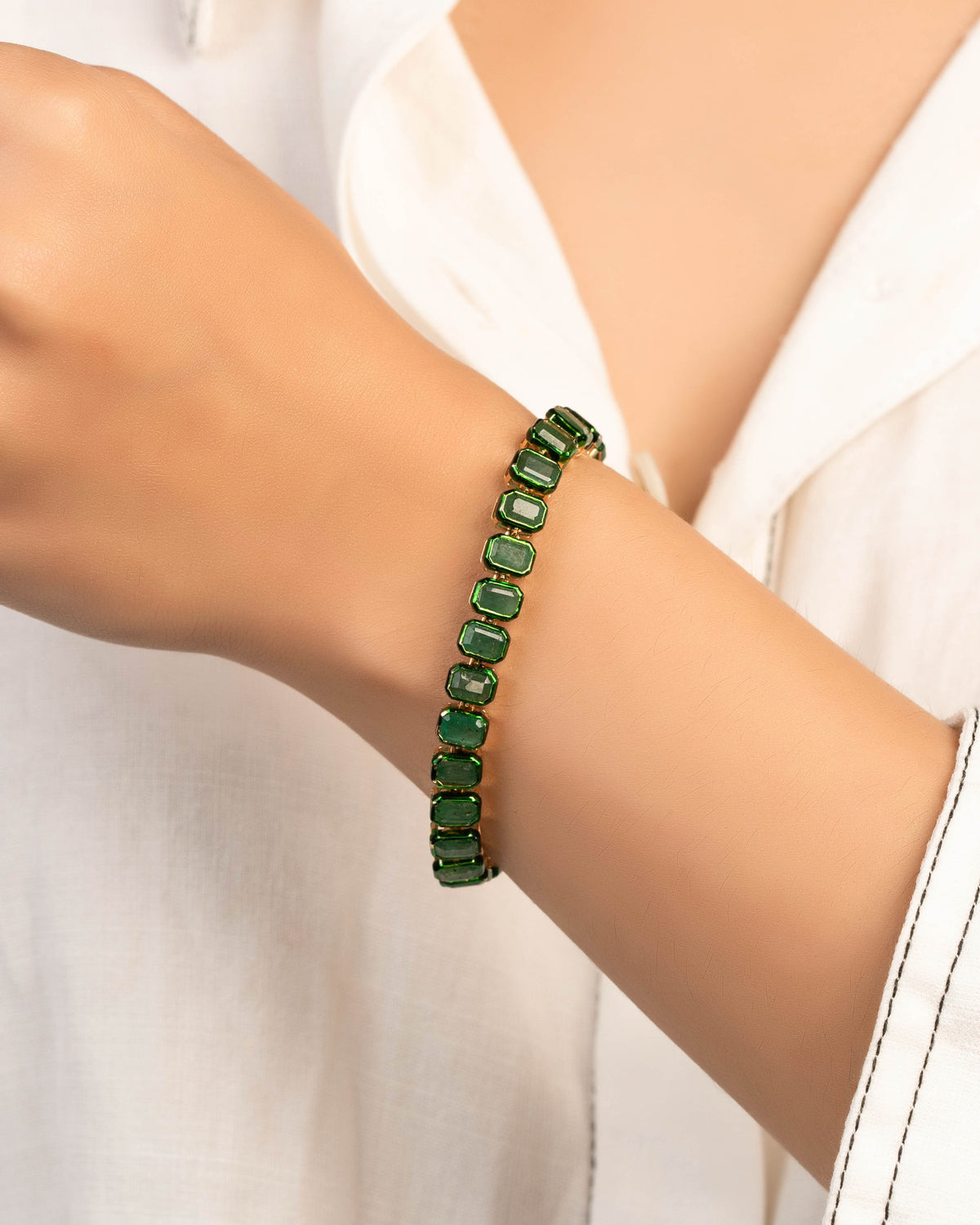 Xenaida Emerald Loose Bracelet