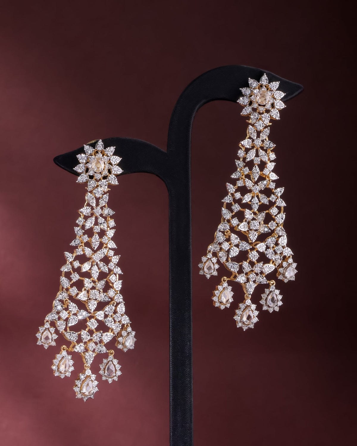 Eliana Diamond Long Earrings