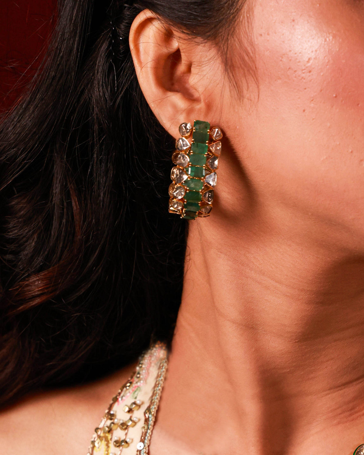 Ritika Polki Hoops