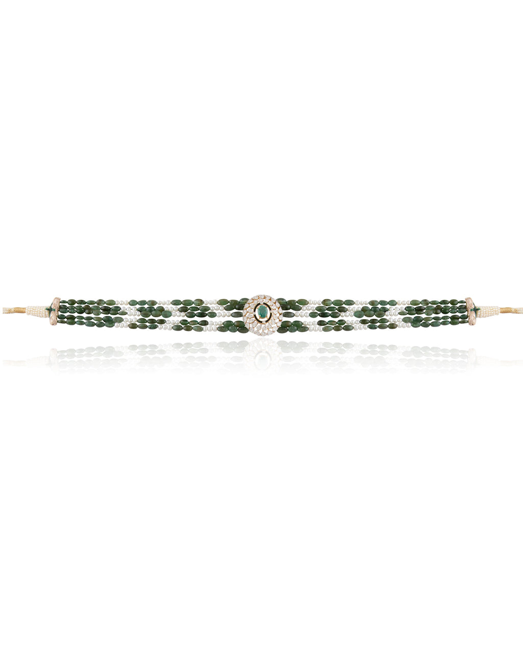 Tiya Diamond Bead Choker