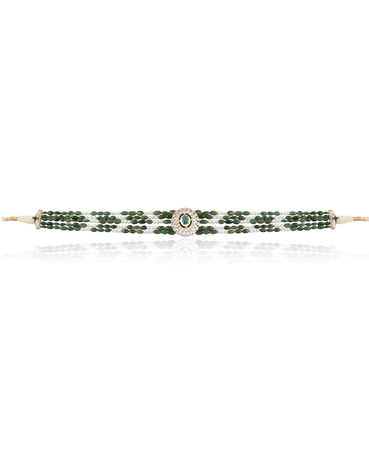 Tiya Diamond Bead Choker