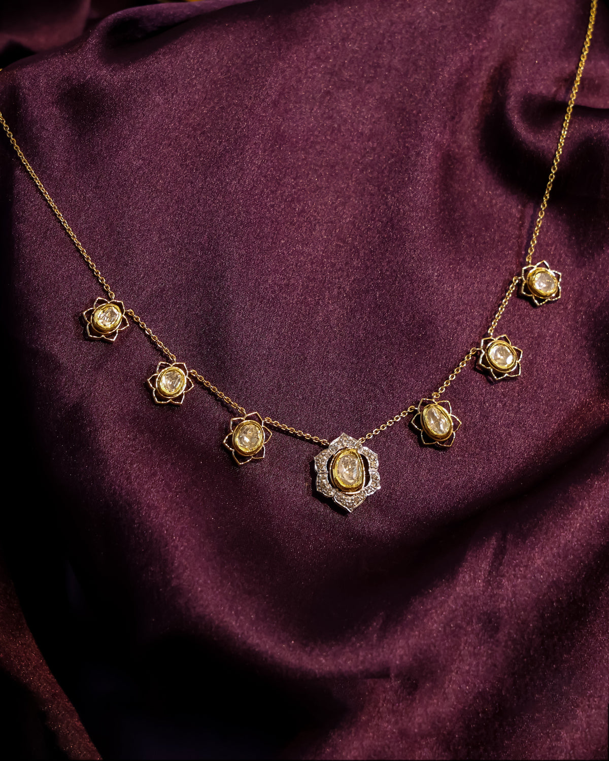 Shyla Polki And Diamond Pendant