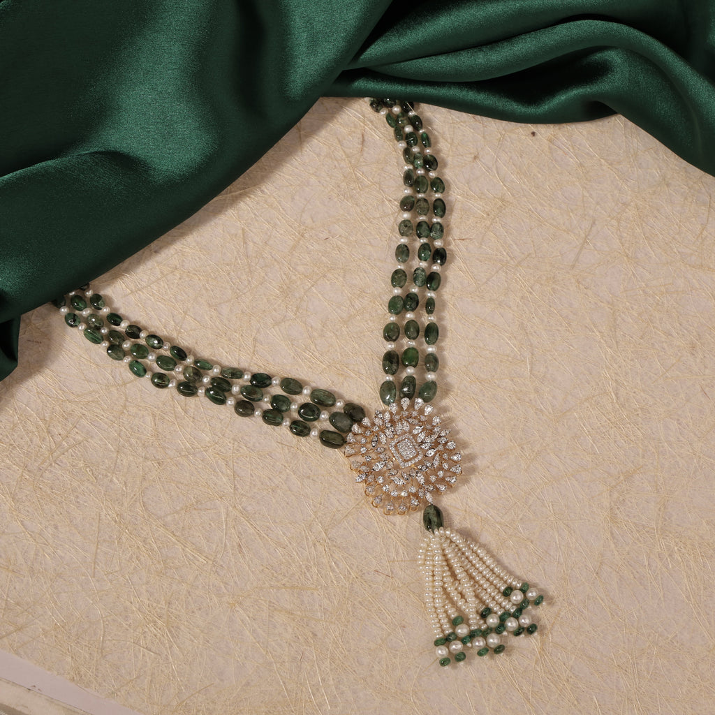 Isabel Diamond Bead Pendant
