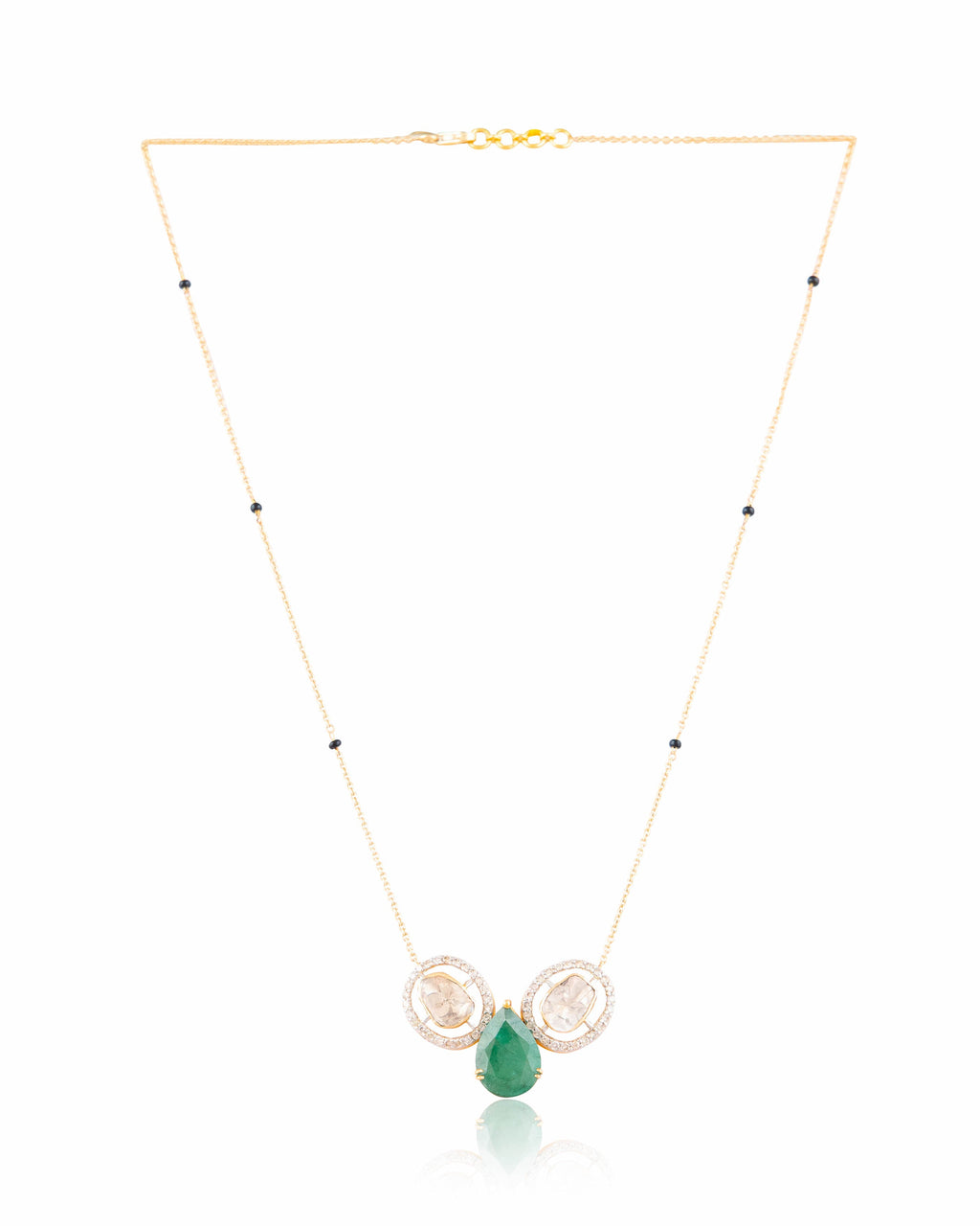 Rinku Polki And Diamond Pendant