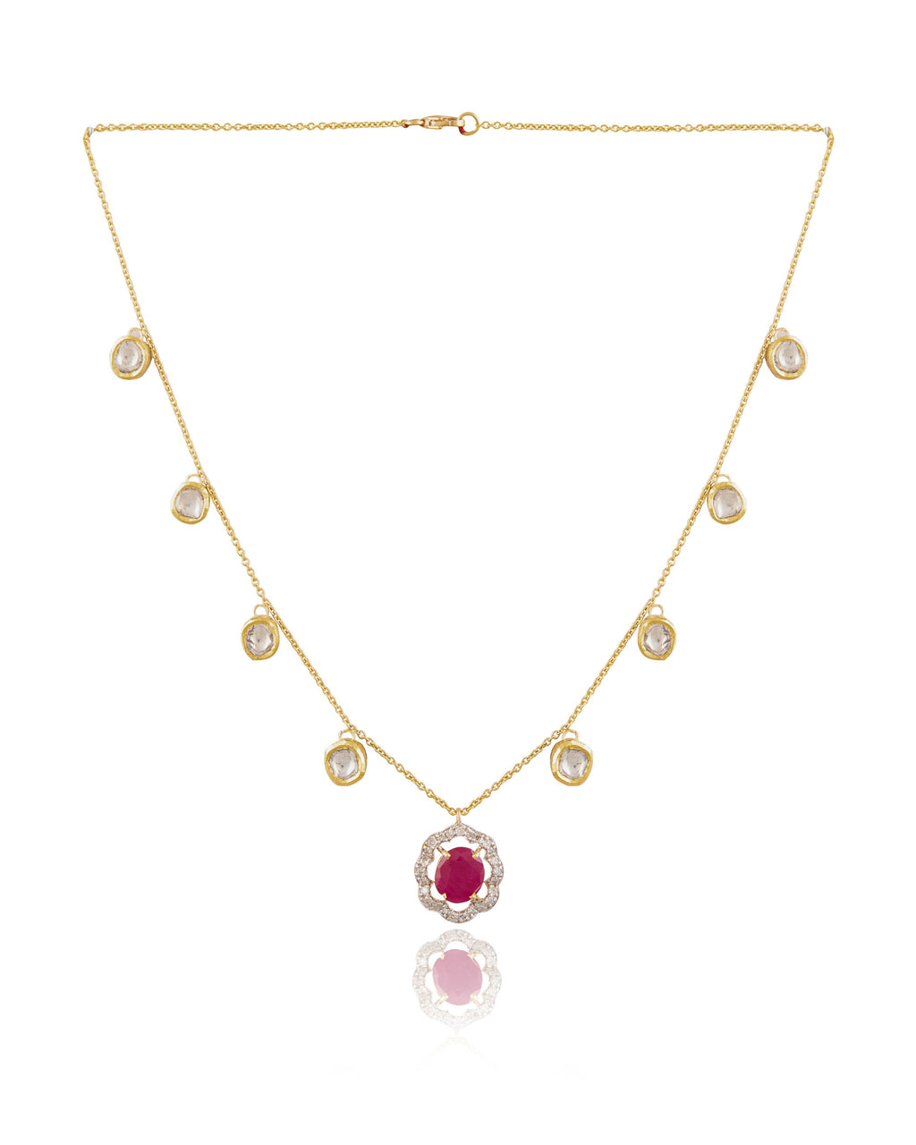 Veronika Polki And Diamond Pendant