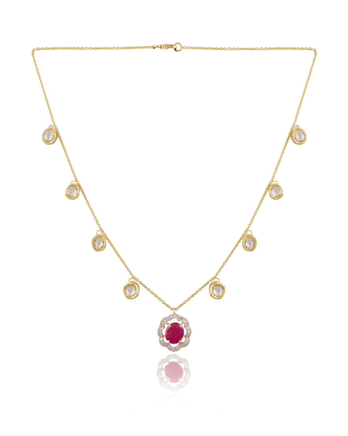 Veronika Polki And Diamond Pendant