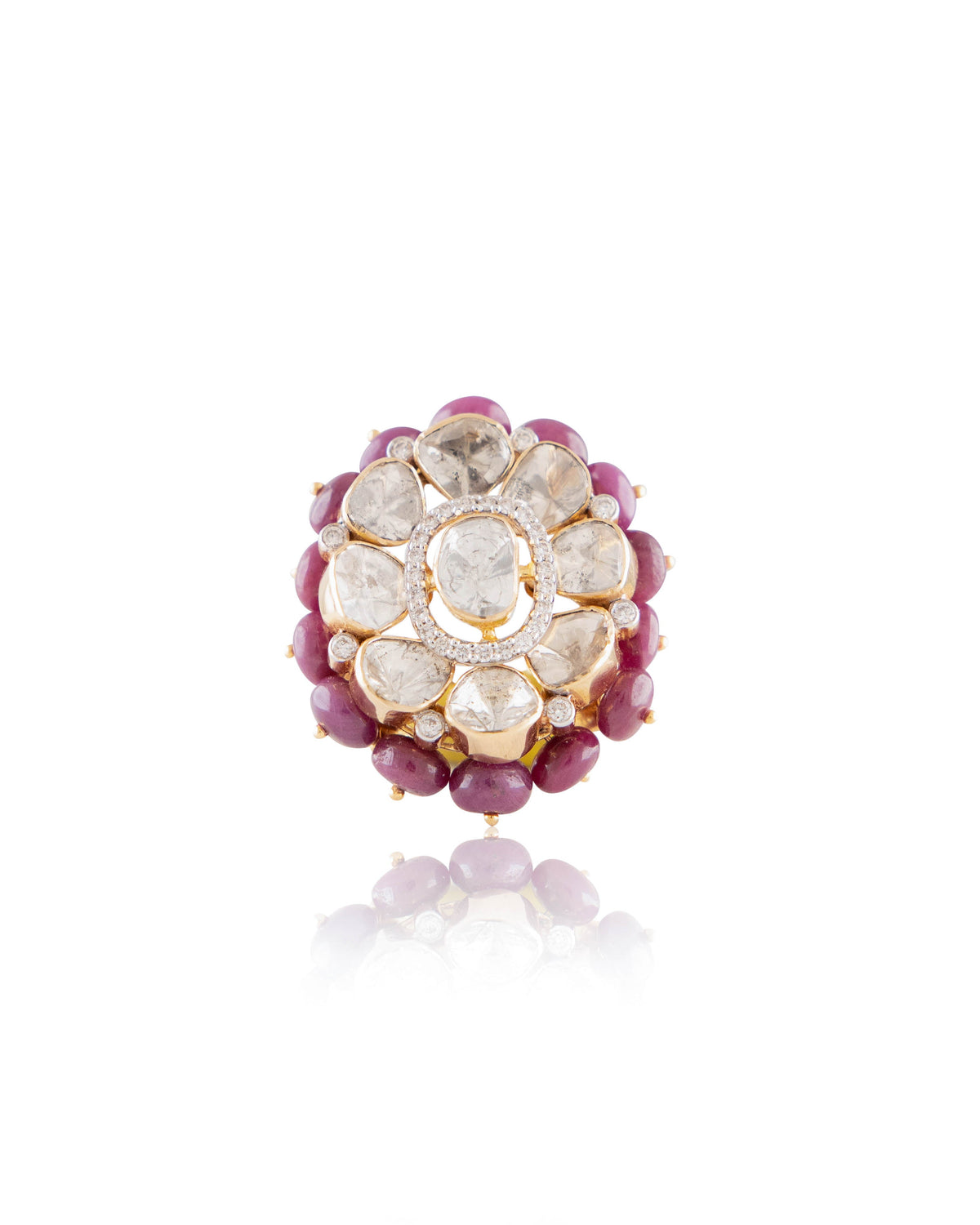 Dinah Polki  And Diamond Ring