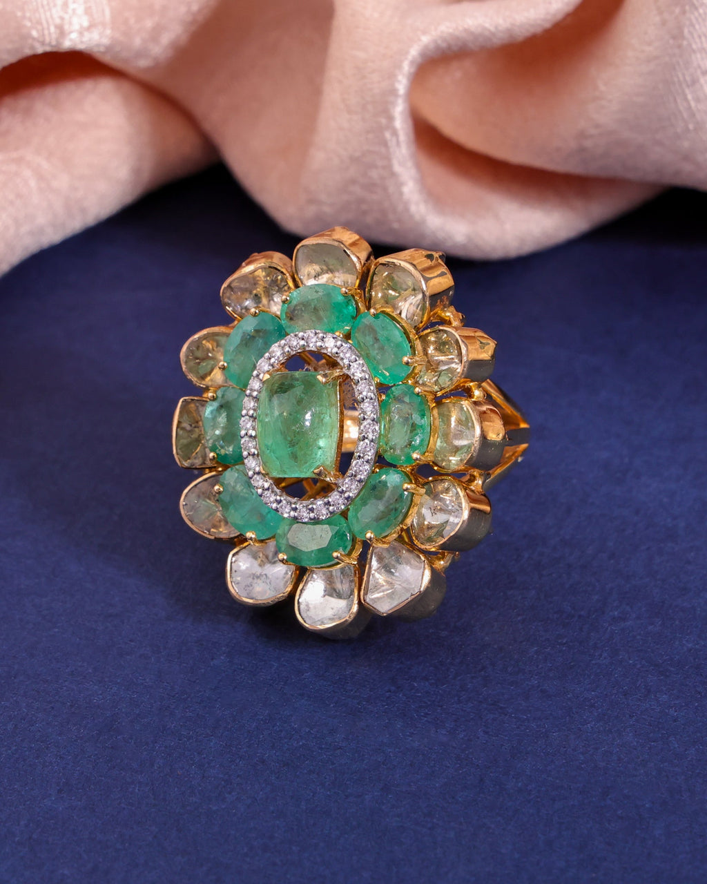 Janine Polki And Diamond Ring