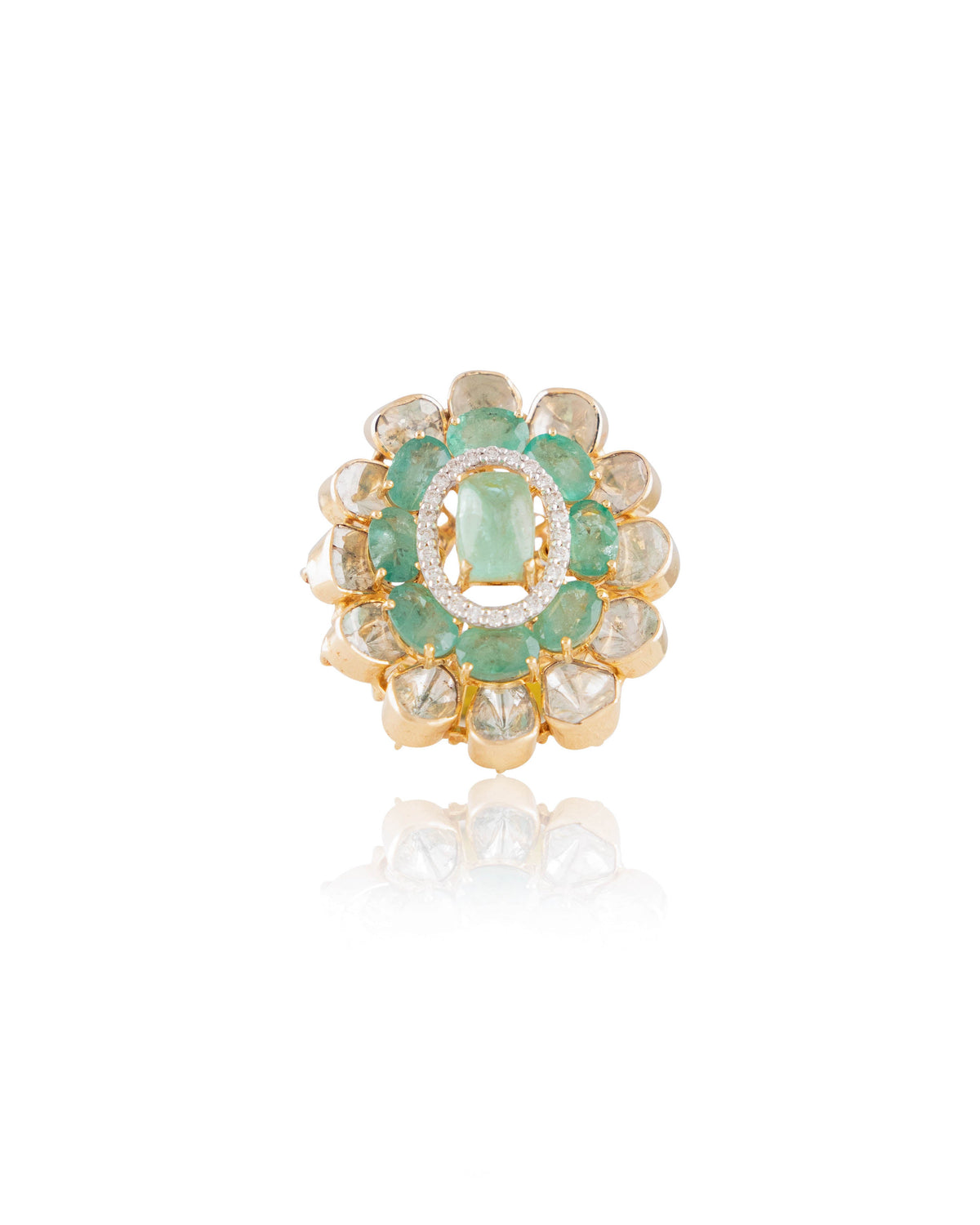 Janine Polki And Diamond Ring