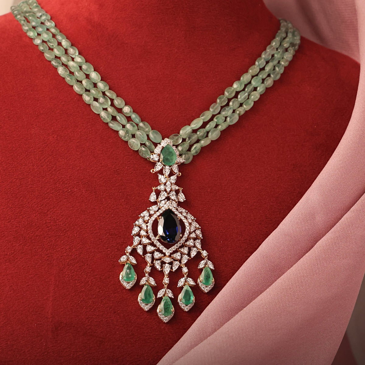 Kunika Diamond Bead Pendant