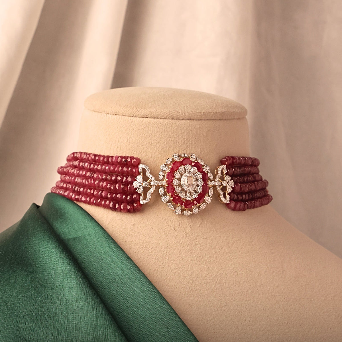 Diamond Bead Choker