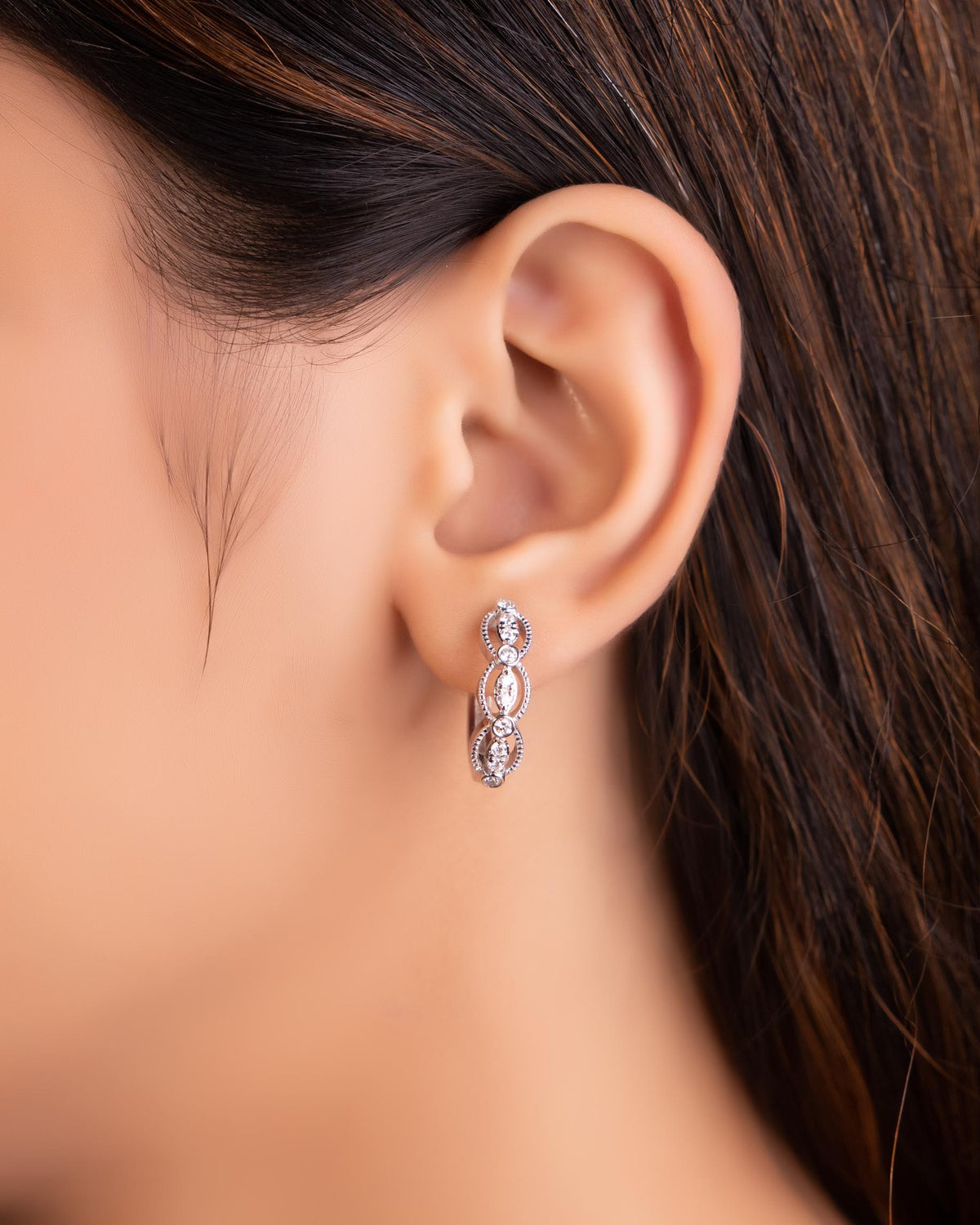 Diamond Long Earrings