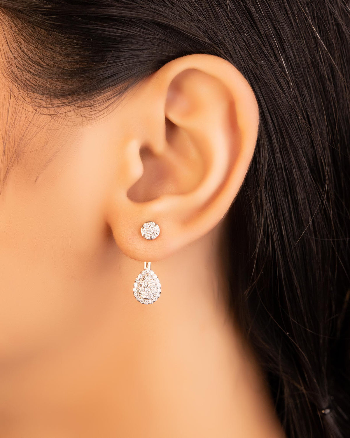 Diamond Long Earrings